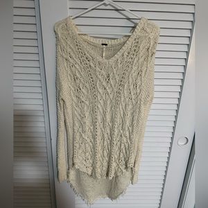 Free People XS cream colored sweater